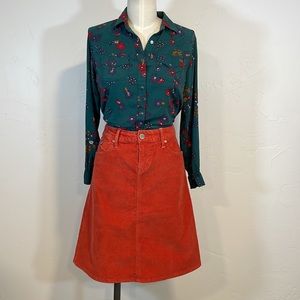 Gap 1969 A-line Corduroy Skirt